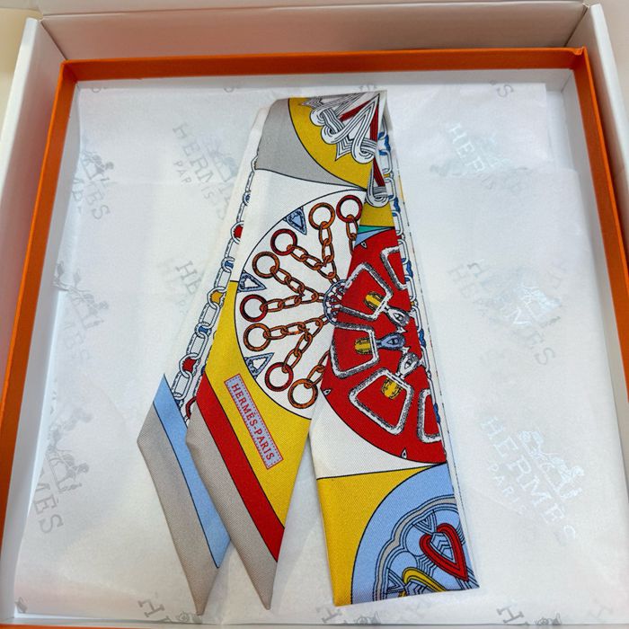 エルメス カレイドスコープツイリー小スカーフ 5x86.5cm