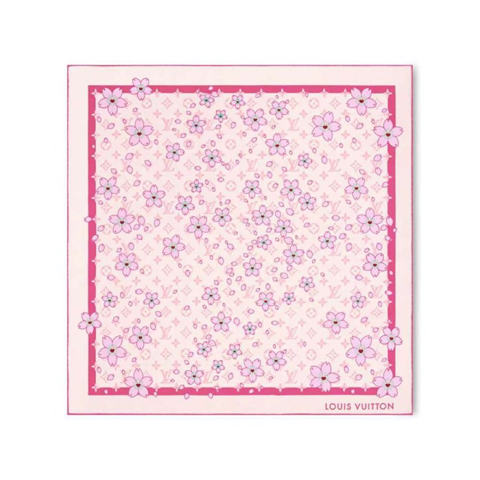 ルイ ヴィトン 新作シルクスカーフ。村上隆コラボ 90 x 90cm