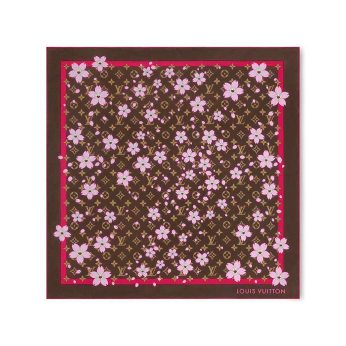 ルイ ヴィトン 新作シルクスカーフ。村上隆コラボ 90 x 90cm