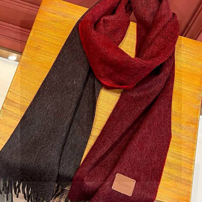 エルメス カップル向け。グラデーションカラー。カシミヤ 32x190