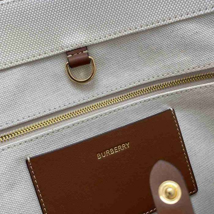 BURBERRY 138160 キャンバス プリント ショルダーバッグ トート 40x30x16cm サイズ:40x30x16cm