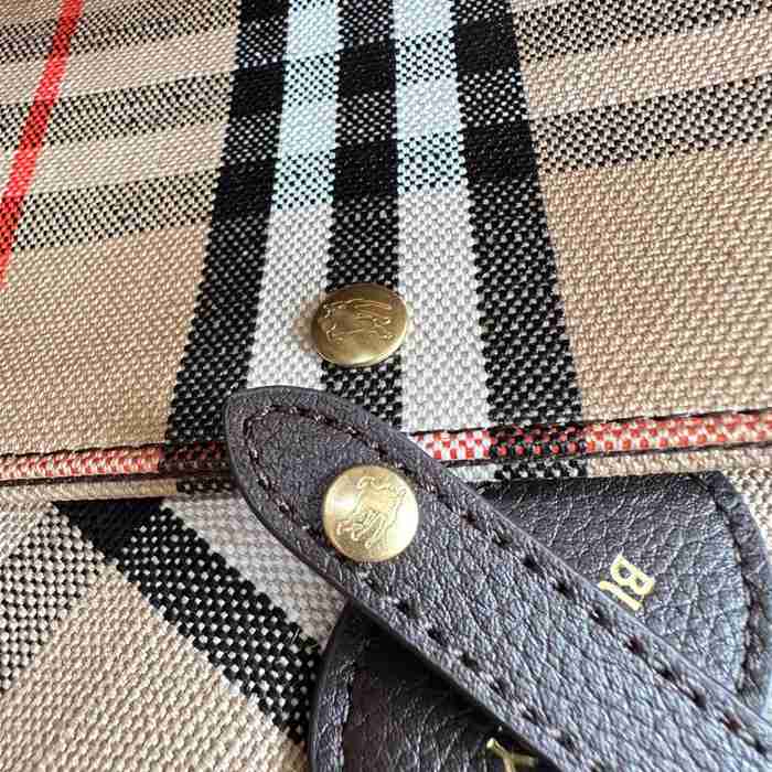 BURBERRY 2221 カーフスキン チェック トートバッグ クラシックチェック 38x28x16cm サイズ:38x28x16cm