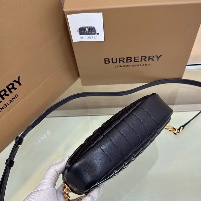 BURBERRY 0481 ラムレザー 斜め掛けバッグ TB 19x11cm サイズ:19x11cm