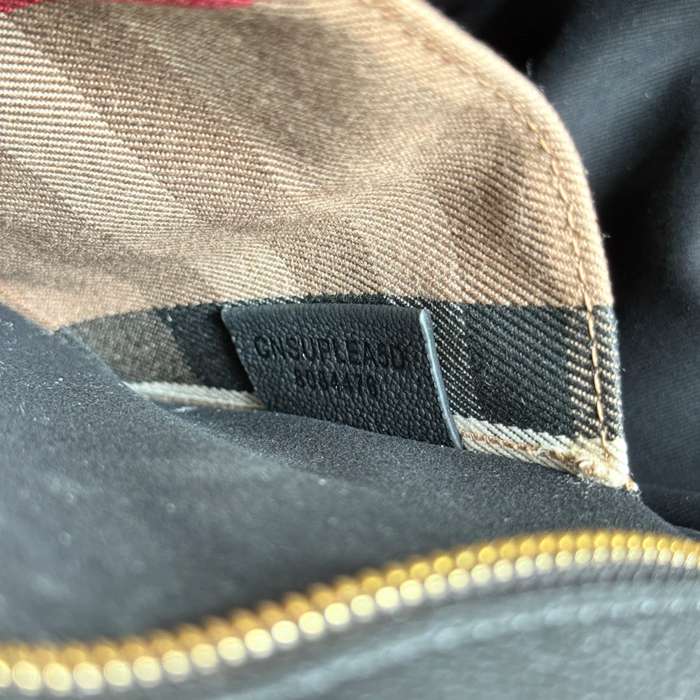 BURBERRY 4731 カーフレザー チェック 斜め掛けバッグ クラシックチェック 32x24x14cm サイズ:32x24x14cm