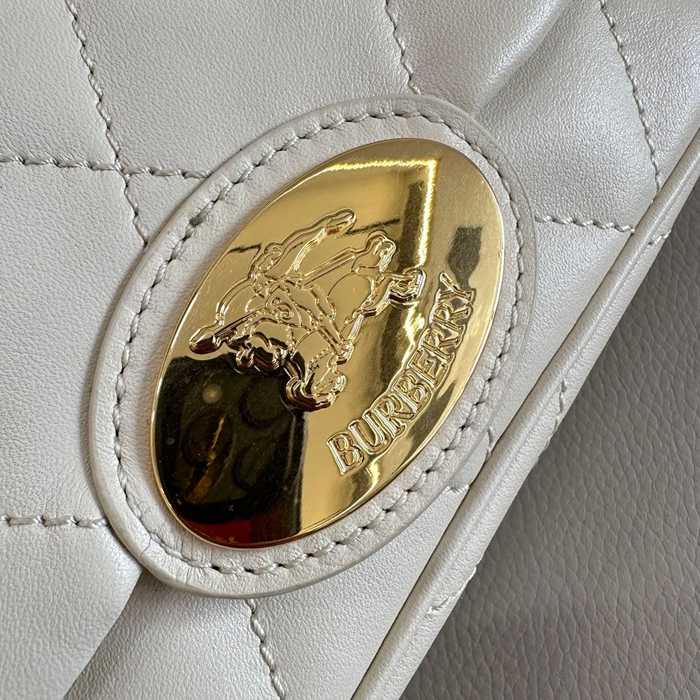 BURBERRY 2641 カーフスキン ゴールド 斜め掛けバッグ カーフスキン 20x16cm サイズ:20x16cm
