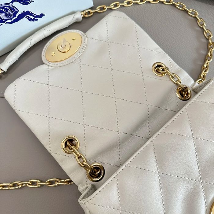 BURBERRY 2641 カーフスキン ゴールド 斜め掛けバッグ カーフスキン 20x16cm サイズ:20x16cm
