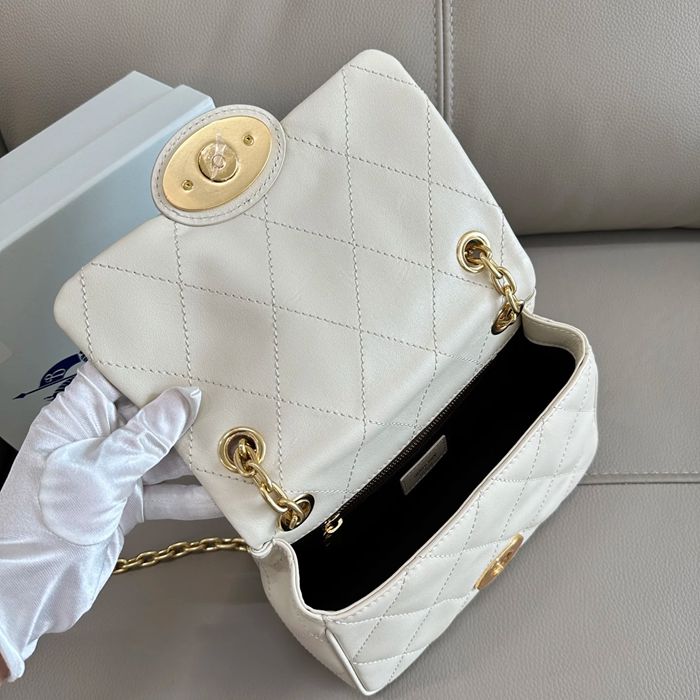 BURBERRY 2641 カーフスキン ゴールド 斜め掛けバッグ カーフスキン 20x16cm サイズ:20x16cm