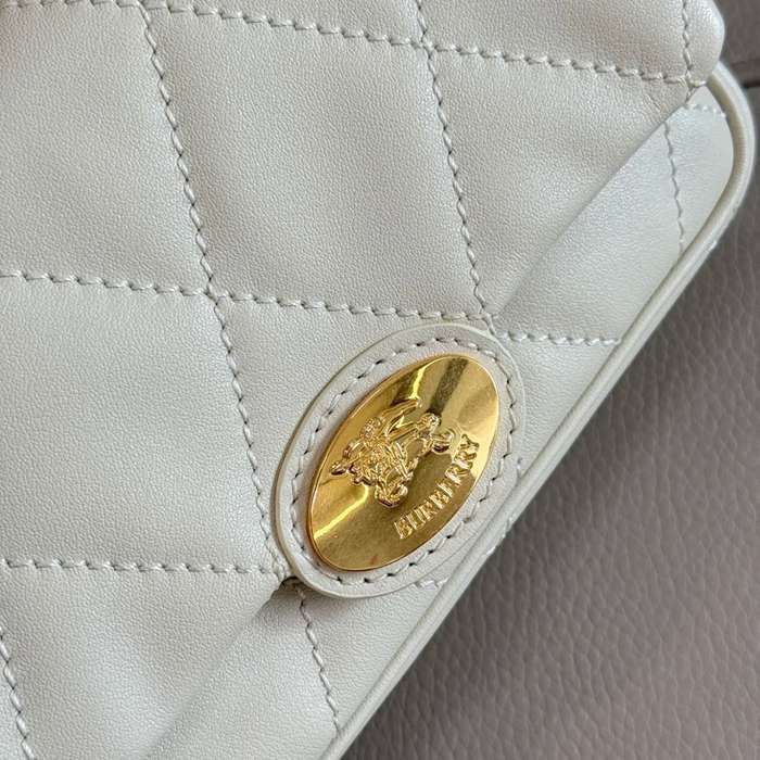 BURBERRY 6411 カーフスキン ゴールド 斜め掛けバッグ カーフスキン 19x13cm サイズ:19x13cm