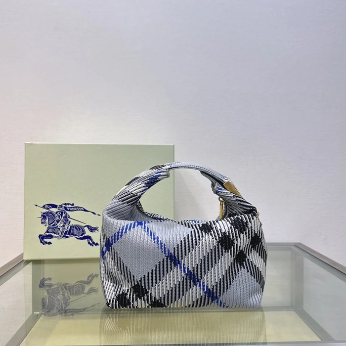 BURBERRY ゴールド ハンドバッグ クラシックチェック 23x22x10cm サイズ:23x22x10cm