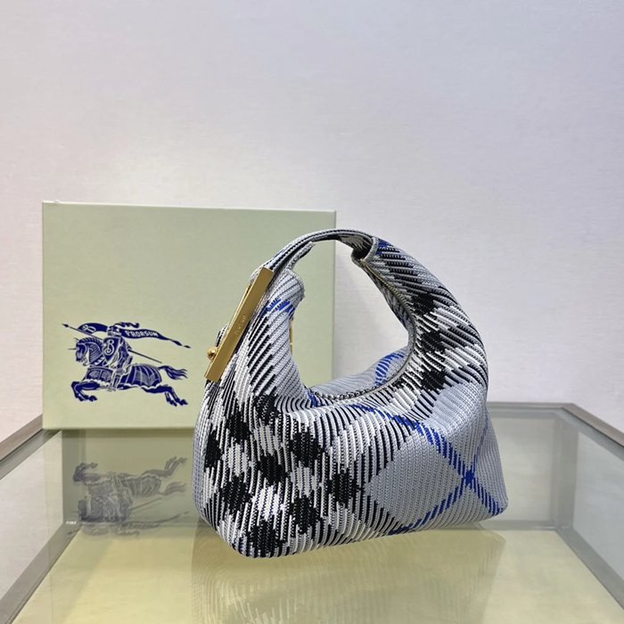 BURBERRY ゴールド ハンドバッグ クラシックチェック 23x22x10cm サイズ:23x22x10cm