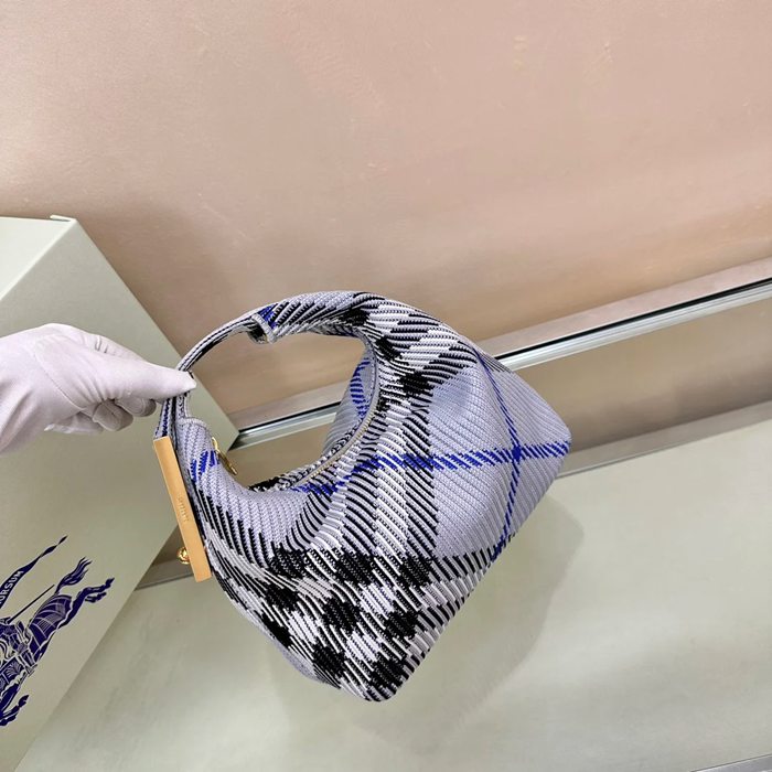 BURBERRY ゴールド ハンドバッグ クラシックチェック 23x22x10cm サイズ:23x22x10cm