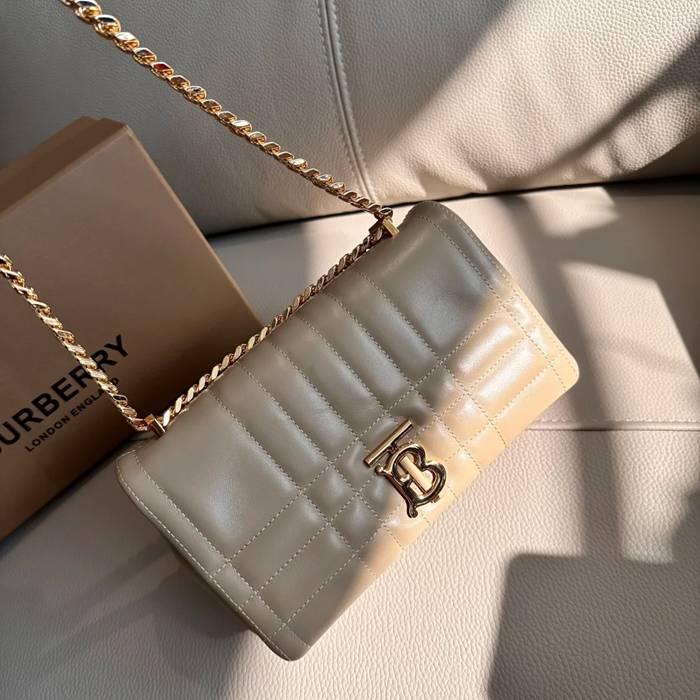 BURBERRY 5111 ラムレザー チェック 斜め掛けバッグ クラシックチェック 23x13cm サイズ:23x13cm