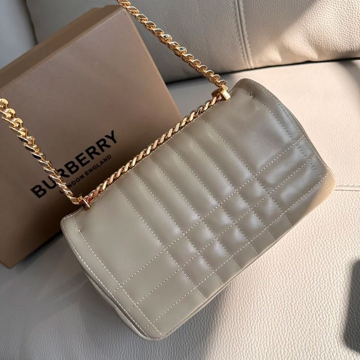 BURBERRY 5111 ラムレザー チェック 斜め掛けバッグ クラシックチェック 23x13cm サイズ:23x13cm