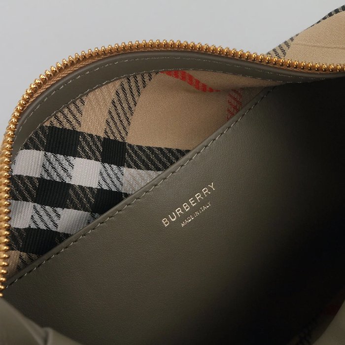 BURBERRY 81201 カーフレザー ゴールド 斜め掛けバッグ クラシックチェック 28x19x11cm サイズ:28x19x11cm