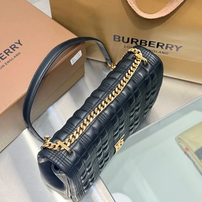 BURBERRY 5981 ラムレザー 斜め掛けバッグ TB 28x17cm サイズ:28x17cm