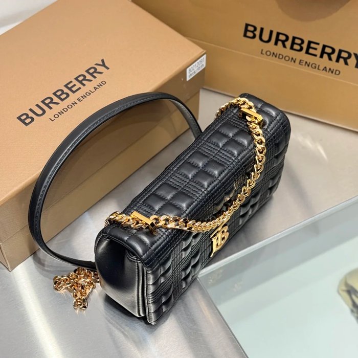 BURBERRY 2091 ラムレザー 斜め掛けバッグ TB 23x13cm サイズ:23x13cm