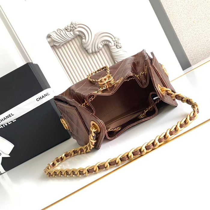 CHANEL AS5631 菱格紋 ブラック×ゴールド 脇下バッグ クラシック ヴィンテージ 22×20×12.5cm サイズ:22×20×12.5cm