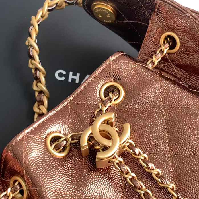 CHANEL AS5631 菱格紋 ブラック×ゴールド 脇下バッグ クラシック ヴィンテージ 22×20×12.5cm サイズ:22×20×12.5cm