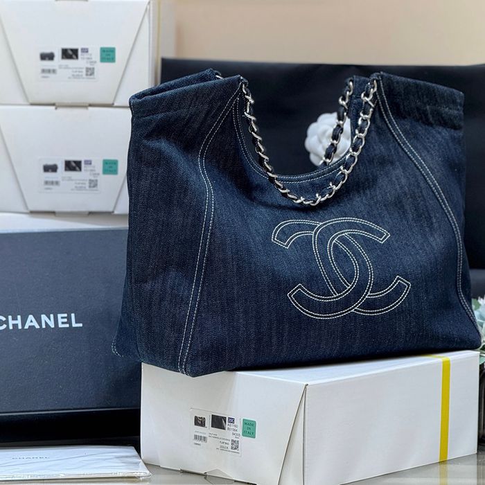 CHANEL デニム トートバッグ クラシック 限定 48×35×14cm サイズ:48×35×14cm