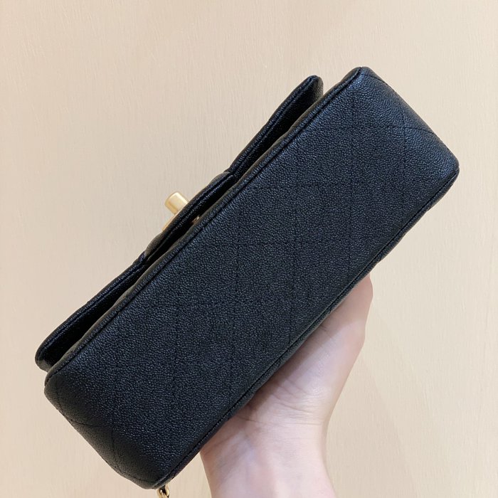 CHANEL カーフレザー ブラック×ホワイト×ピンク×ゴールド×シルバー ハンドバッグ クラシック 小 20×13×9cm サイズ:20×13×9cm