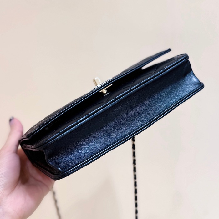 CHANEL ラムレザー ハンドバッグ 限定 ファッショナブル 19.3×12×3.5cm サイズ:19.3×12×3.5cm