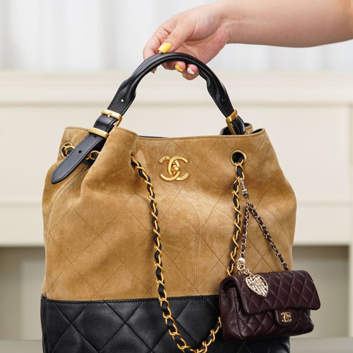 CHANEL 菱格紋 バケツバッグ クラシック 33×29×11cm サイズ:33×29×11cm