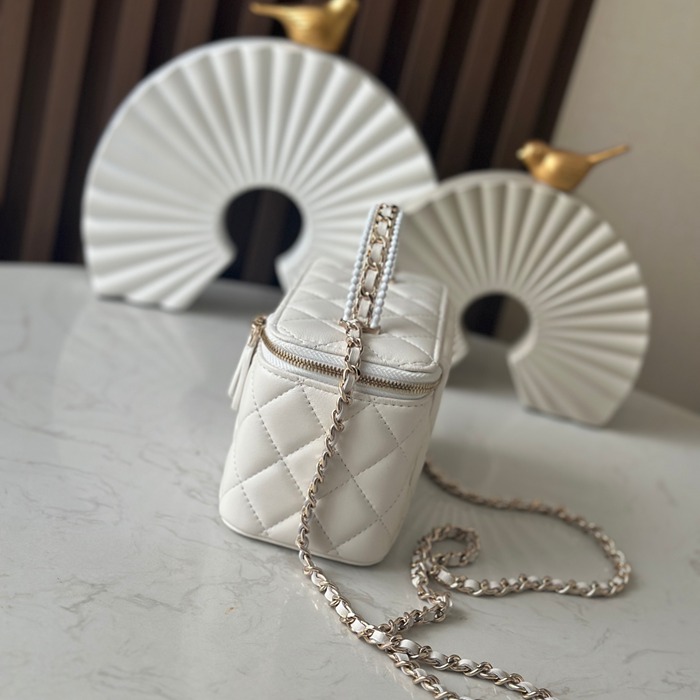 CHANEL 66060 ブラック×ホワイト 春夏 17×9.5×7.8cm サイズ:17×9.5×7.8cm