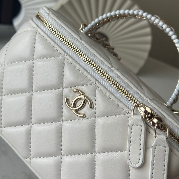 CHANEL 66060 ブラック×ホワイト 春夏 17×9.5×7.8cm サイズ:17×9.5×7.8cm