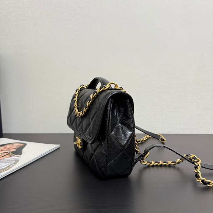CHANEL 荔枝紋 ショルダーバッグ 24×18×6cm サイズ:24×18×6cm