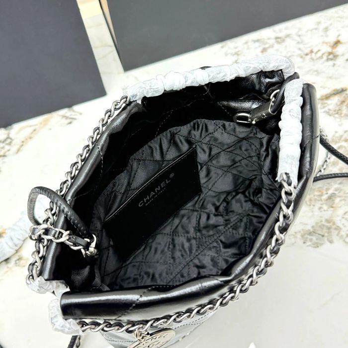 CHANEL AS3980 カーフレザー グレンチェック シルバー 斜め掛けバッグ クラシック 小 20×19×6cm サイズ:20×19×6cm