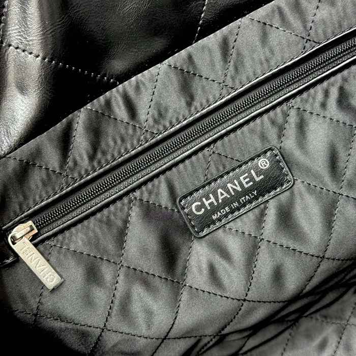 CHANEL AS3260 カーフレザー グレンチェック シルバー 斜め掛けバッグ クラシック 小 37×35×7cm サイズ:37×35×7cm