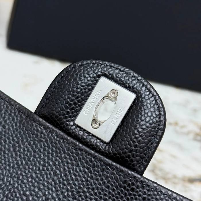 CHANEL AS1113 ラムレザー 菱格紋 シルバー×ゴールド 斜め掛けバッグ クラシック ヴィンテージ 23×14.5×6cm サイズ:23×14.5×6cm