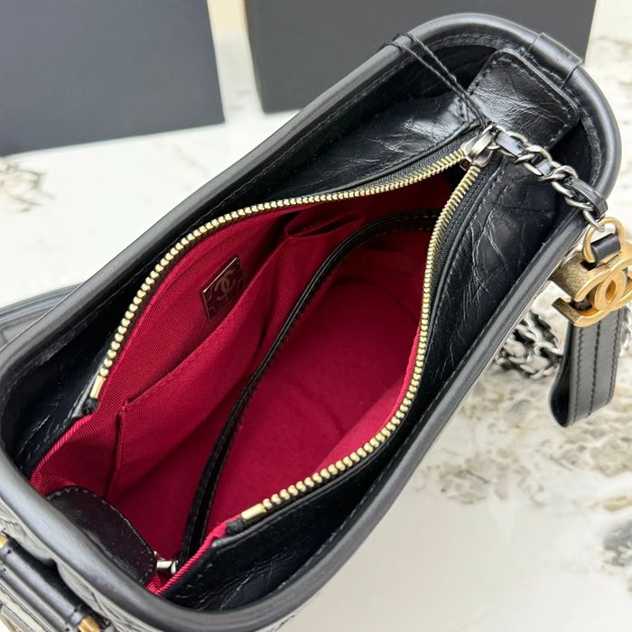 CHANEL A91810 カーフレザー 菱格紋 ゴールド 斜め掛けバッグ クラシック ヴィンテージ 20×15×8cm サイズ:20×15×8cm