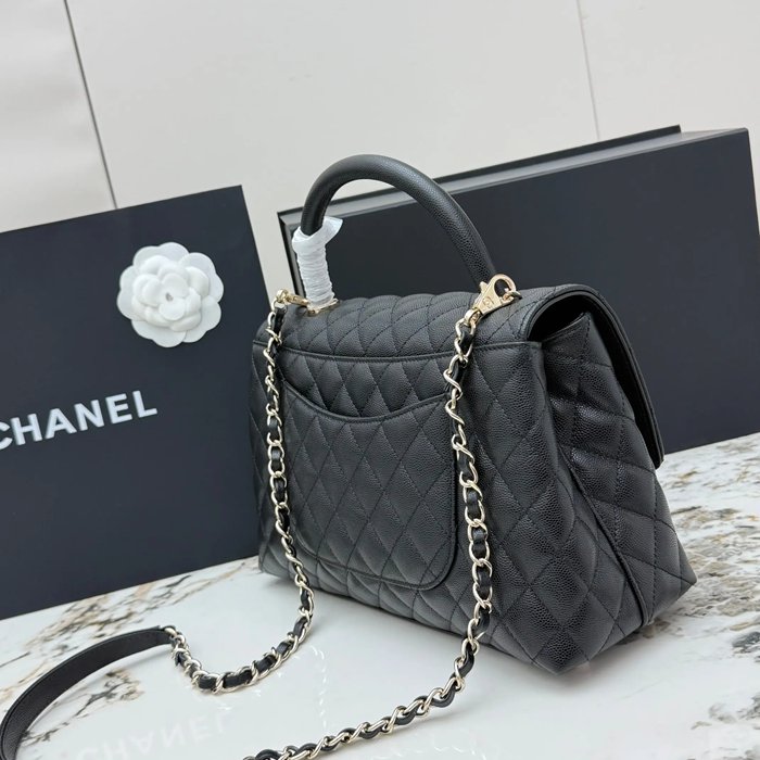 CHANEL ラムレザー 菱格紋 ゴールド 斜め掛けバッグ クラシック 大 28.5×18×12cm サイズ:28.5×18×12cm