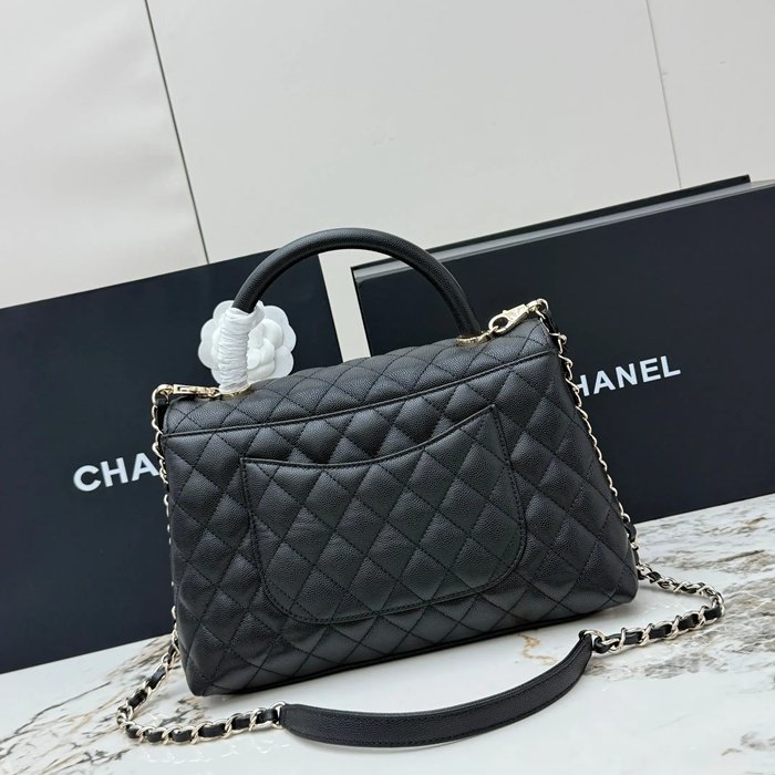 CHANEL ラムレザー 菱格紋 ゴールド 斜め掛けバッグ クラシック 大 28.5×18×12cm サイズ:28.5×18×12cm