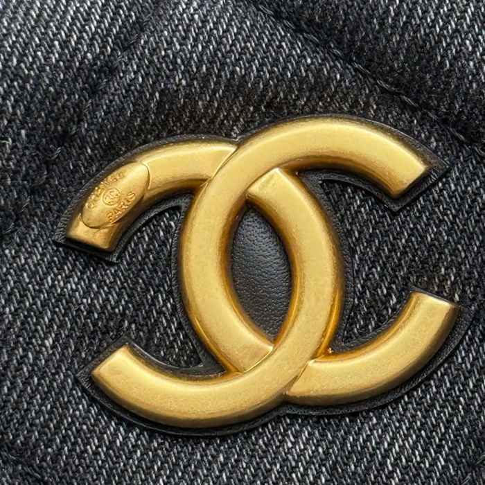CHANEL 99544 デニム 菱格紋 ゴールド 斜め掛けバッグ クラシック 通勤 44×26×13cm サイズ:44×26×13cm
