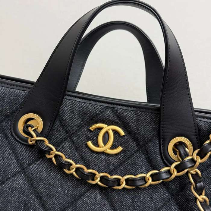 CHANEL 99544 デニム 菱格紋 ゴールド 斜め掛けバッグ クラシック 通勤 44×26×13cm サイズ:44×26×13cm