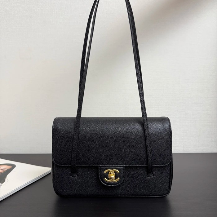 CHANEL 99556 カーフレザー ショルダーバッグ 有名人同款 春夏 22×16×6cm サイズ:22×16×6cm