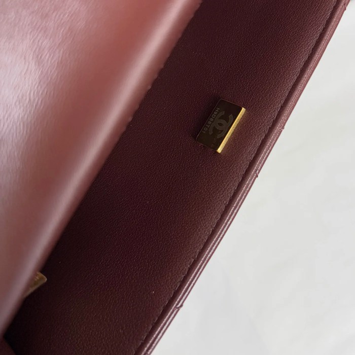 CHANEL 99412 ブラウン 斜め掛けバッグ 大容量 小 23.5×16×7.5cm サイズ:23.5×16×7.5cm