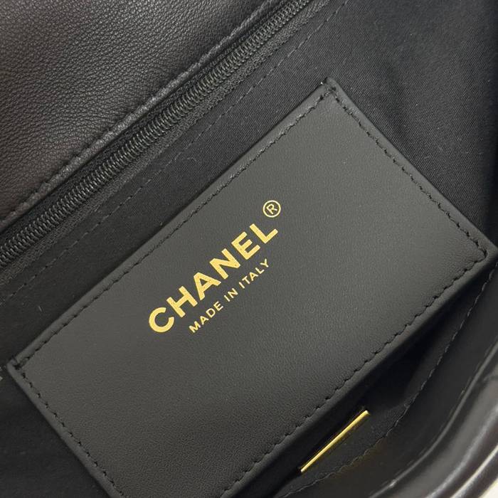 CHANEL 99527 ラムレザー 菱格紋 斜め掛けバッグ クラシック 27×19×9cm サイズ:27×19×9cm