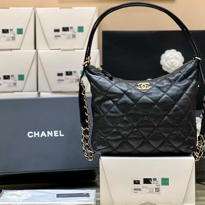 CHANEL AS3487 ラムレザー 菱格紋 ゴールド 斜め掛けバッグ 25×25×10cm サイズ:25×25×10cm CHANEL AS3487 ラムレザー 菱格紋 ゴールド 斜め掛けバッグ 25×25×10cm サイズ:25×25×10cm
