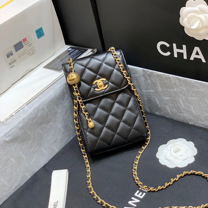 CHANEL AP1448 ブラック×レッド×グレー×ゴールド 斜め掛けバッグ ヴィンテージ 18×11×5cm サイズ:18×11×5cm