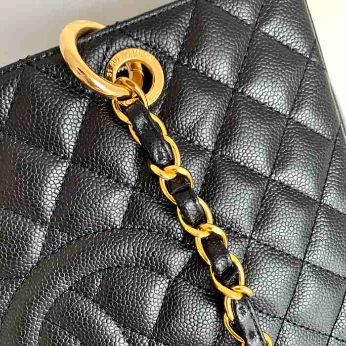 CHANEL 50995 カーフレザー ゴールド ショルダーバッグ クラシック 大容量 34×24×12cm サイズ:34×24×12cm