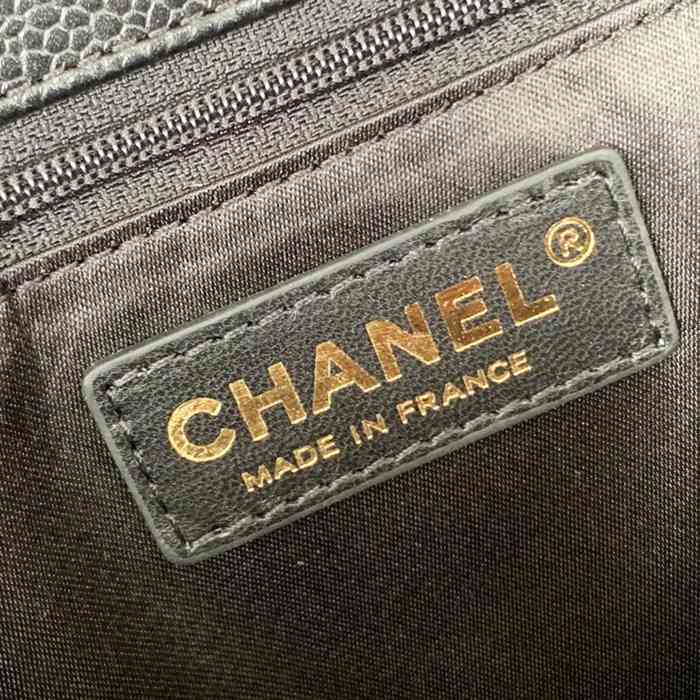 CHANEL 50995 カーフレザー ゴールド ショルダーバッグ クラシック 大容量 34×24×12cm サイズ:34×24×12cm