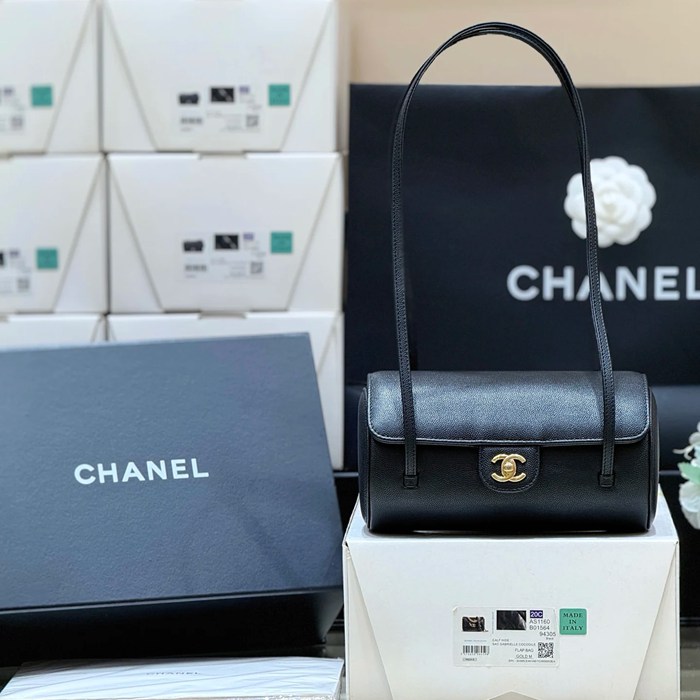 CHANEL カーフレザー 斜め掛けバッグ 有名人同款 クラシック 20.5×10×10cm サイズ:20.5×10×10cm