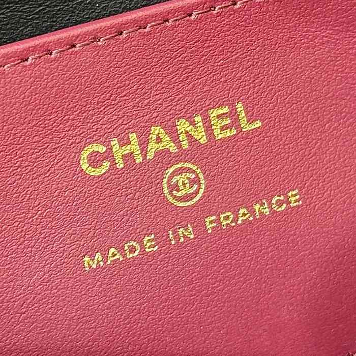 CHANEL カーフレザー ブラック 斜め掛けバッグ 有名人同款 ヴィンテージ 17×11.5×5cm サイズ:17×11.5×5cm