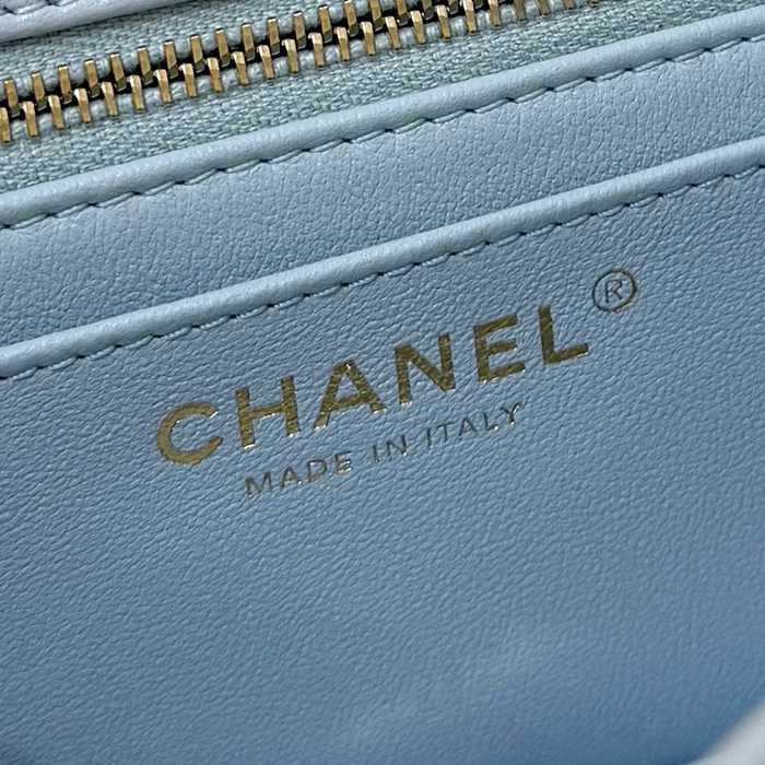 CHANEL ラムレザー ゴールド 斜め掛けバッグ 20×13×7cm サイズ:20×13×7cm