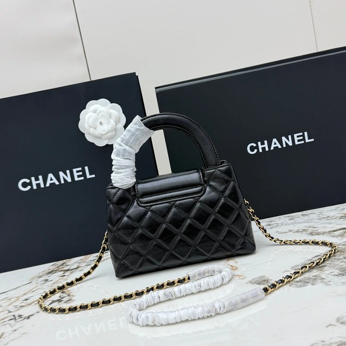 CHANEL AS4416 カーフレザー 菱格紋 ゴールド 斜め掛けバッグ クラシック ヴィンテージ 19×13×7cm サイズ:19×13×7cm