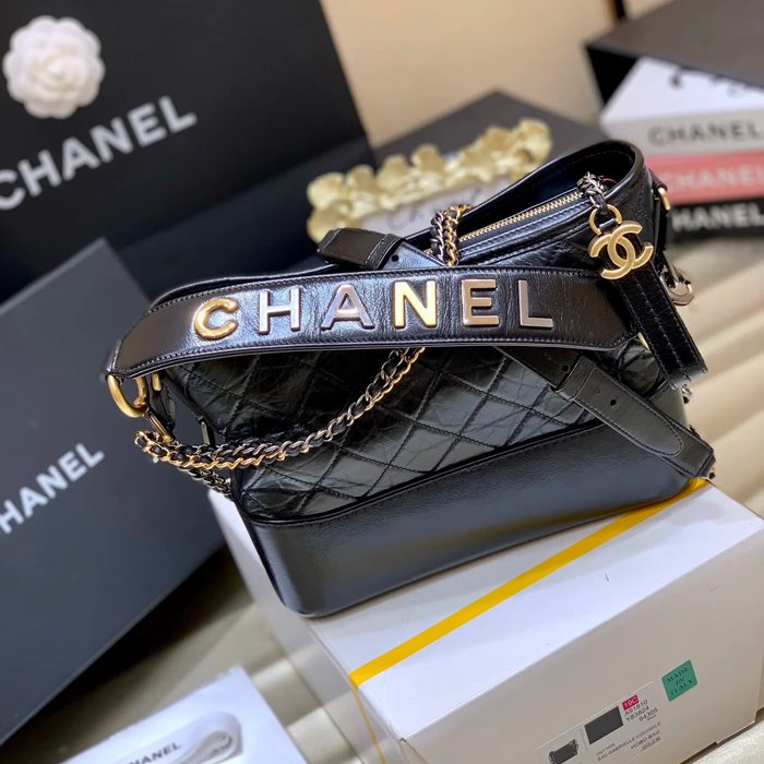 CHANEL 1582 配色 シルバー×ゴールド 斜め掛けバッグ 小 中 20×15×8cm サイズ:20×15×8cm