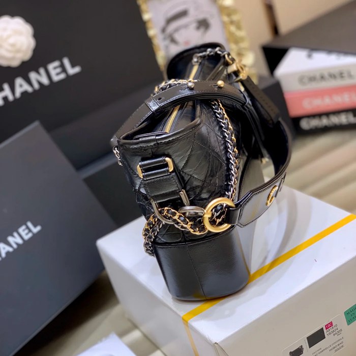 CHANEL 1582 配色 シルバー×ゴールド 斜め掛けバッグ 小 中 20×15×8cm サイズ:20×15×8cm